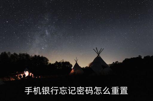 手機(jī)銀行忘記密碼怎么重置