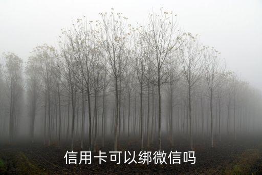 信用卡可以綁微信嗎