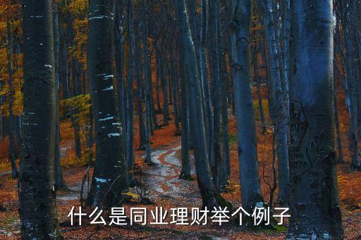 什么是同業(yè)理財業(yè)務，什么是同業(yè)理財業(yè)務