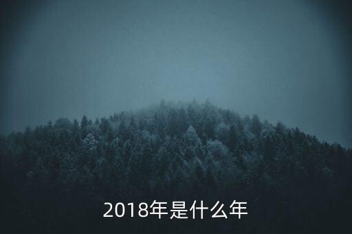 2018是什么年，2018年是什么年