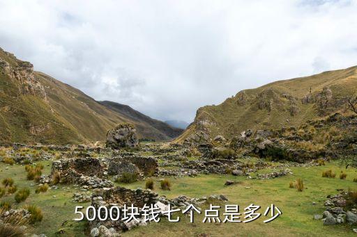 5000塊錢七個點是多少