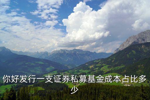 發(fā)基金需要什么費用嗎，如今成立私募基金發(fā)行產(chǎn)品的需要多少錢百度知道