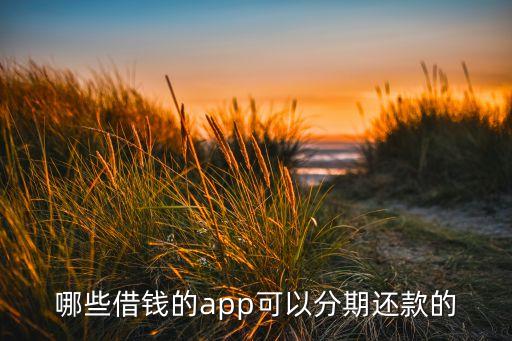 哪些借錢(qián)的app可以分期還款的