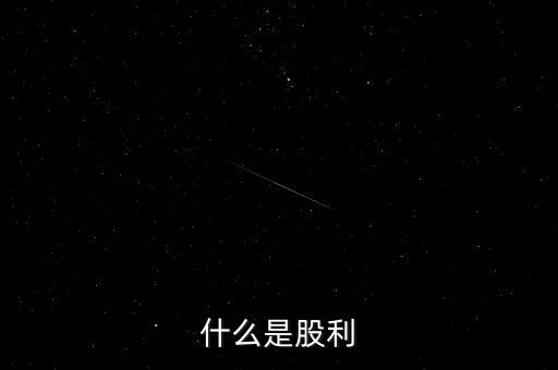 什么是股利