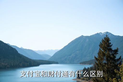 支付寶和財付通有什么區(qū)別，財付通和支付寶有什么區(qū)別嗎