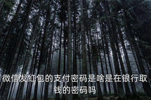 微信發(fā)紅包密碼是什么，微信上紅包的支付密碼是什么密碼