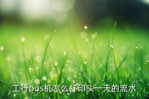 工行pos機(jī)怎么打印頭一天的流水