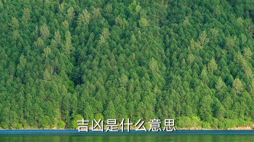 吉兇是什么意思