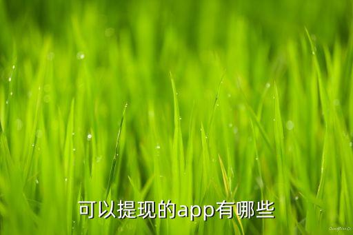 可以提現(xiàn)的app有哪些
