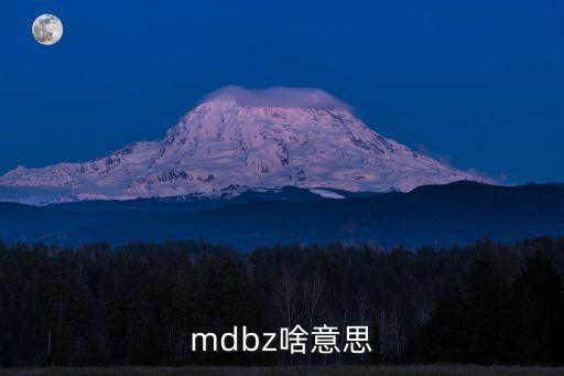 mdbz啥意思