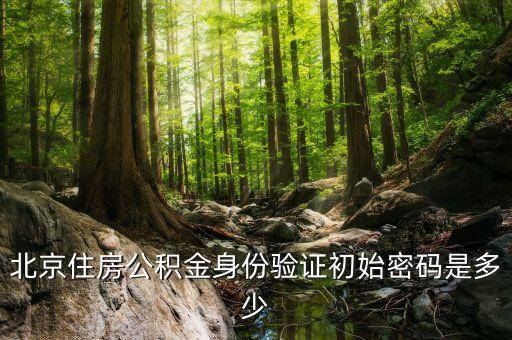 北京住房公積金身份驗(yàn)證初始密碼是多少