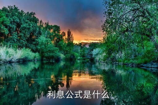 利息公式是什么