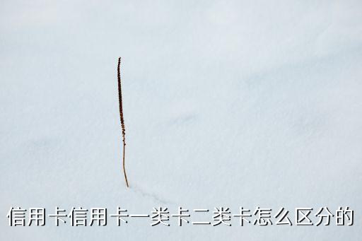 信用卡信用卡一類卡二類卡怎么區(qū)分的