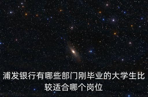 浦發(fā)銀行有哪些部門剛畢業(yè)的大學(xué)生比較適合哪個(gè)崗位