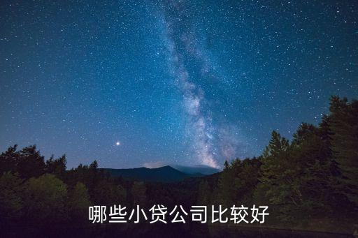 哪些小貸公司比較好