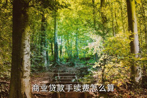 商業(yè)貸款手續(xù)費(fèi)怎么算
