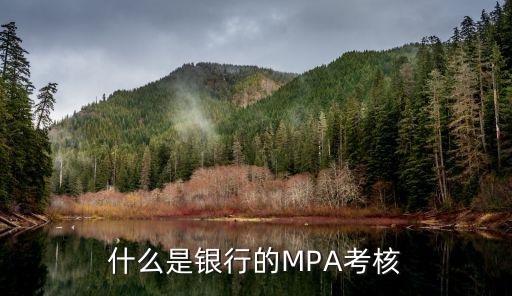 什么是銀行的MPA考核