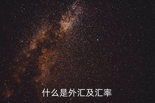 什么是外匯及匯率