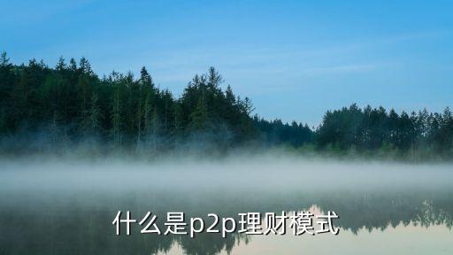 什么是p2p理財(cái)模式