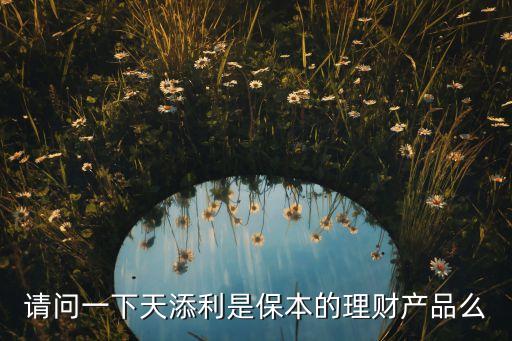 請(qǐng)問一下天添利是保本的理財(cái)產(chǎn)品么