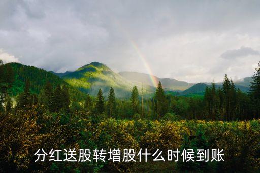 分紅送股轉(zhuǎn)增股什么時候到賬