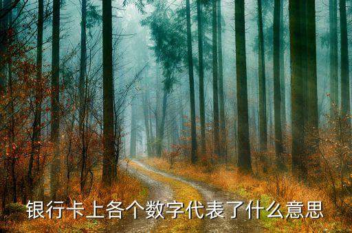 信用卡有幾個數(shù)字是什么意思是什么意思啊，信用卡后面那個簽名的地方有7位數(shù)字是什么意思