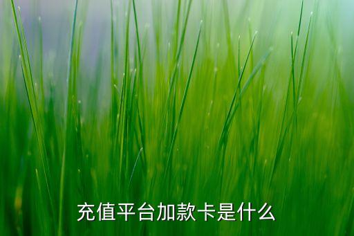 充值平臺加款卡是什么