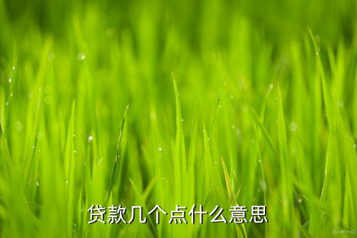 貸款返點(diǎn)是什么意思，房產(chǎn)抵押貸款中返點(diǎn)高是什么意思