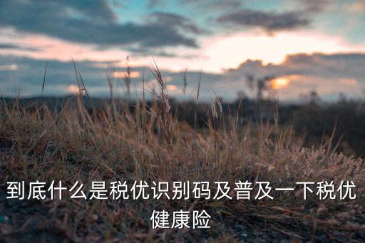 中國(guó)平安稅優(yōu)險(xiǎn)是什么，到底什么是稅優(yōu)識(shí)別碼及普及一下稅優(yōu)健康險(xiǎn)