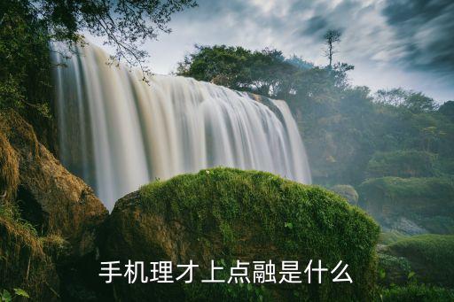 手機理才上點融是什么