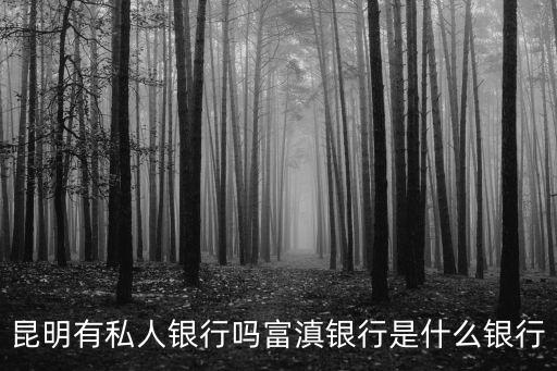 昆明有私人銀行嗎富滇銀行是什么銀行