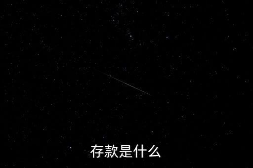 存款是什么