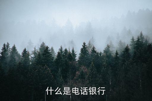 什么是電話銀行