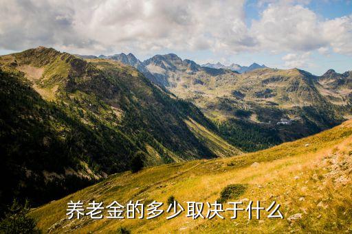 養(yǎng)老金的多少取決于什么