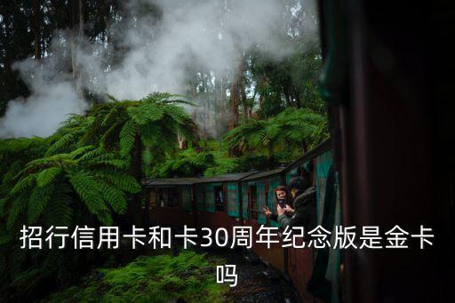 招行信用卡和卡30周年紀(jì)念版是金卡嗎