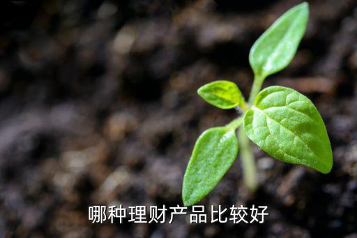 哪種理財產(chǎn)品比較好