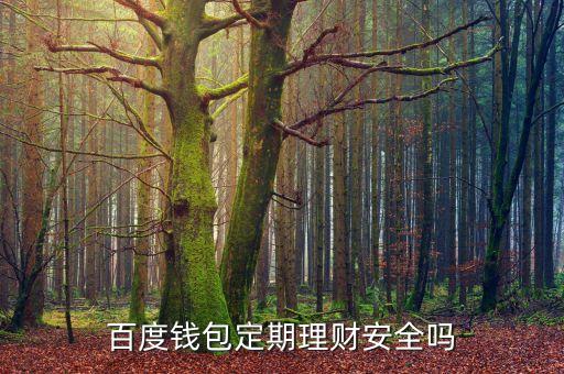 百度錢包定期理財(cái)安全嗎