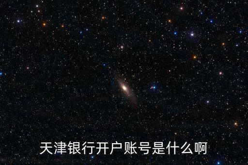 天津銀行開戶賬號(hào)是什么啊