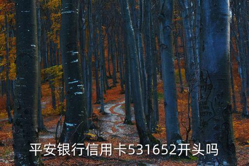 平安信用卡開頭號是什么，平安銀行信用卡有四字開頭的嗎