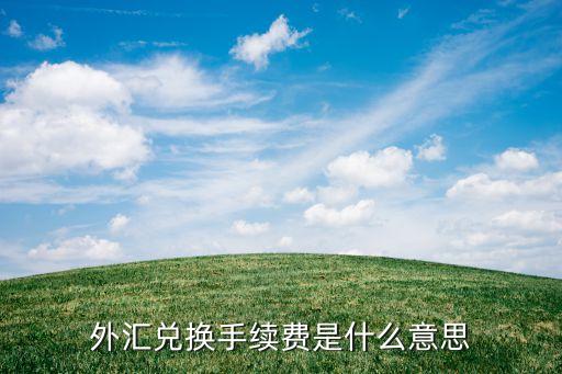 什么是貨幣兌換手續(xù)費(fèi)，外匯兌換手續(xù)費(fèi)是什么意思