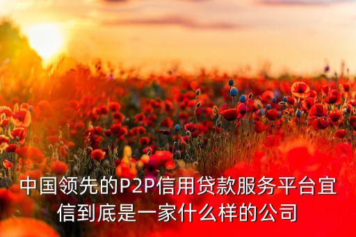 宜信平臺(tái)是什么，請(qǐng)問你們了解宜信嗎是怎么樣的