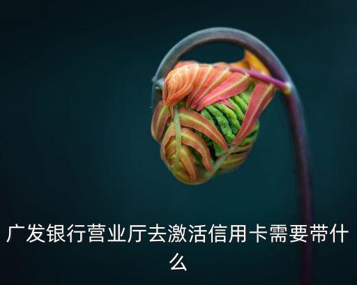 廣發(fā)銀行激活卡要什么，廣發(fā)淘寶卡銀行激活要帶什么資料