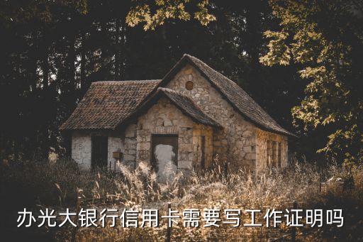 什么信用卡需工作證明，有什么銀行部需要工作證明辦信用卡的