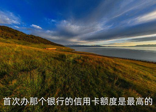 首次辦那個銀行的信用卡額度是最高的