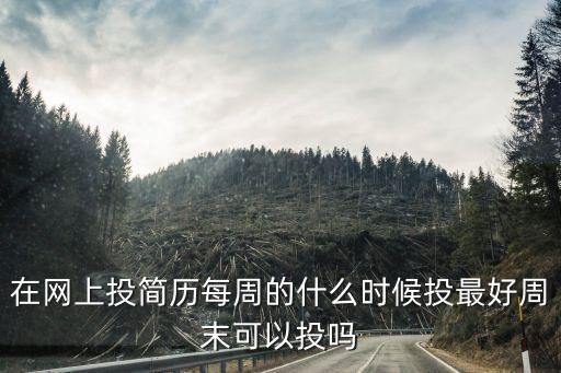 網(wǎng)上投錢(qián)是投什么時(shí)候，在網(wǎng)上投簡(jiǎn)歷每周的什么時(shí)候投最好周末可以投嗎