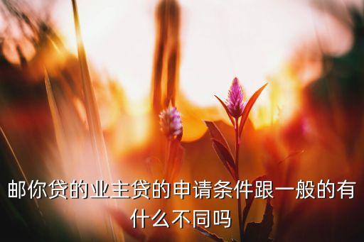 什么叫業(yè)主貸，有抵押業(yè)主貸和專案房貸授信有什么不同