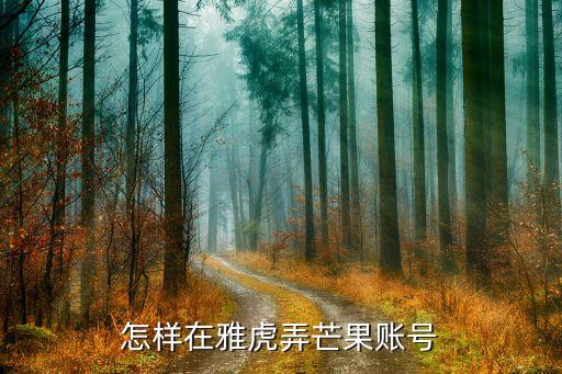 怎么注冊芒果商旅號，怎樣在雅虎弄芒果賬號