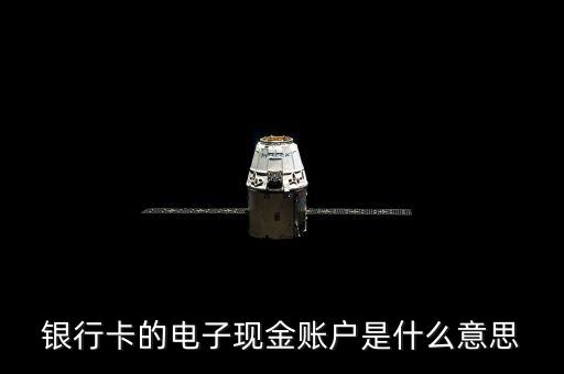 銀行卡的電子現(xiàn)金賬戶是什么意思