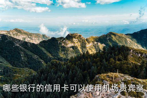 哪些銀行的信用卡可以使用機場貴賓室