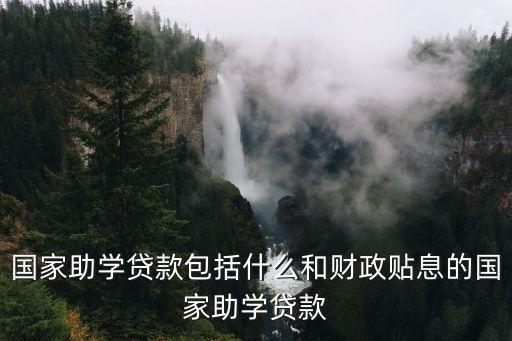 國(guó)家助學(xué)貸款包括什么和財(cái)政貼息的國(guó)家助學(xué)貸款